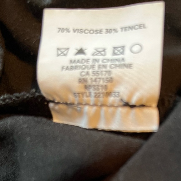 Frank & Oak Black Wide Leg Pants - Picture 4 of 8